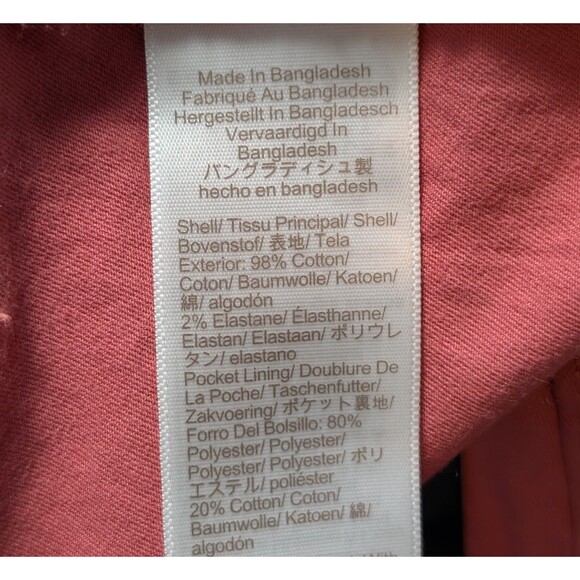 NWT J Crew Size 14 Bermuda Chino Short Dusty Red 9* Inseam Preppy Casual $50 - Picture 5 of 10